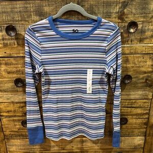 NWT SO Crewneck Striped Top